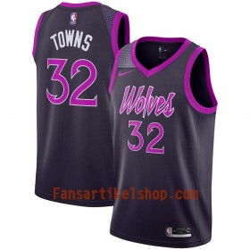 Minnesota Timberwolves Trikot Karl-Anthony Towns 32 2018-19 Nike City Edition Lila Swingman - Herren